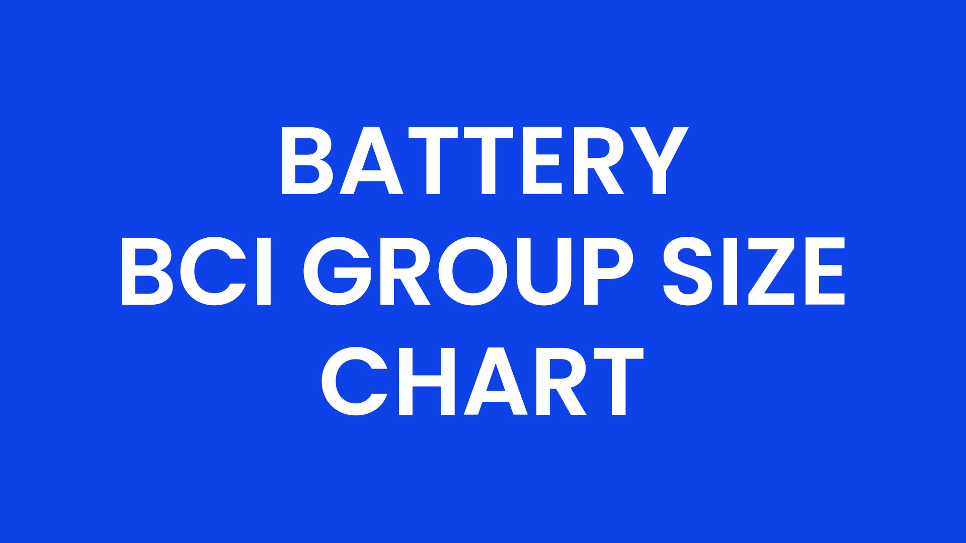 battery bci group size chart table